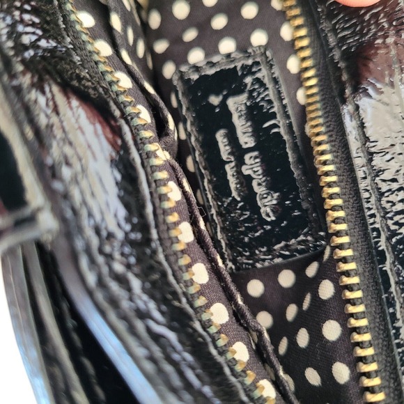 Kate Spade Wristlet Black Clutch Wallet Zip Pouch Bow Nylon Evning Glam Small - Picture 6 of 6